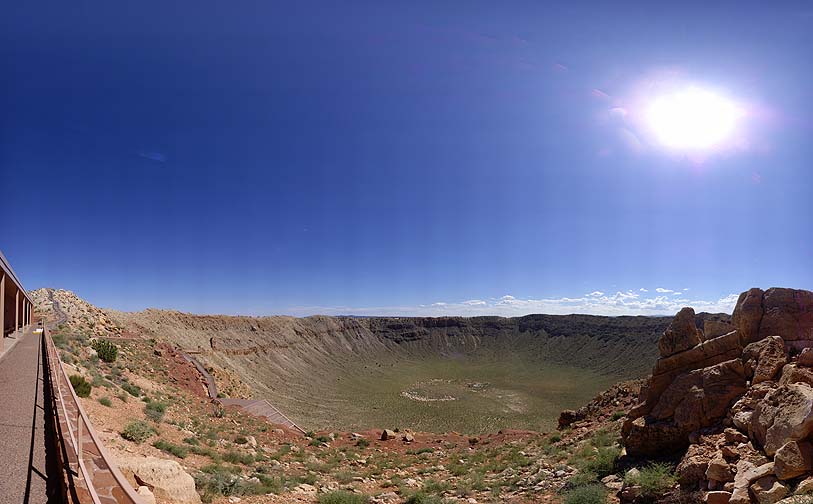 Meteor Crater Visitor Center View, August 26, 2010